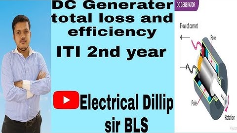 DC  generator total losses and efficiency