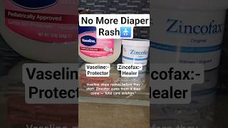 Prevent & Cure Baby Diaper Rash | Vaseline & Zincofax #youtubeshorts
