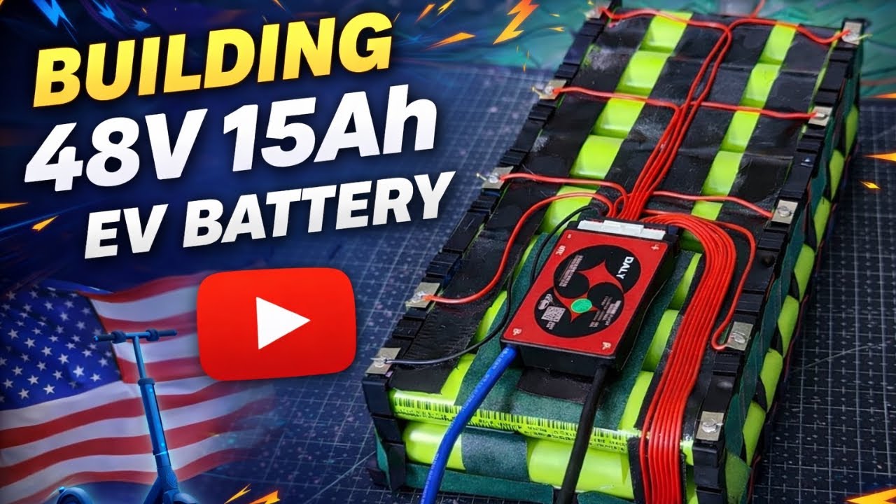 DIY 48V 15Ah Battery Pack for Electric Bike! - YouTube