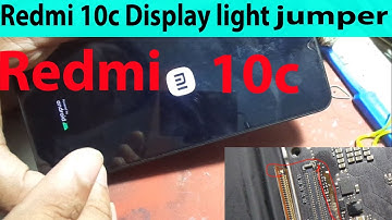 Redmi 10c display light jumper solution 2025.