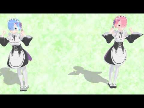 【Re:ゼロからはじめる異世界生活】レムとラムにNyanyanyanyanyanyanya!を踊ってもらった【MMD】【Re:Zero kara Hajimeru Isekai Seikatsu 】