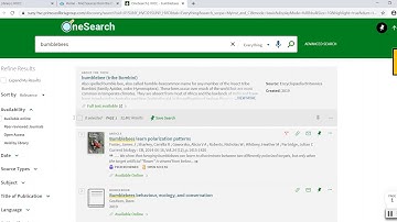 Searching for Sources Using OneSearch