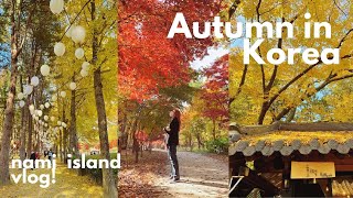 autumn outside of seoul 🐿️ a day on nami island and garden of morning calm in gapyeong, korea VLOG