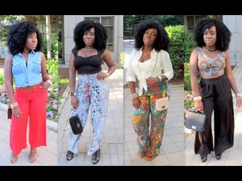 Lookbook 2015 How To Style Palazzo Pants Wide Leg Pants Youtube