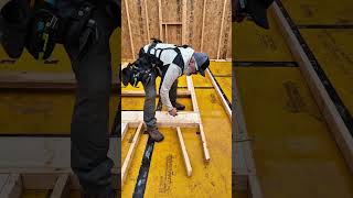 Rake Wall framing with math! #carpenter #framing #math