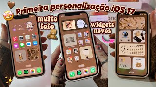 PRIMEIRA PERSONALIZAÇÃO COM O iOS 17 | iPHONE 12