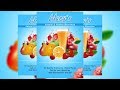 Fruit Juice Advertisement Flyer Design - Photoshop Tutorial 2018