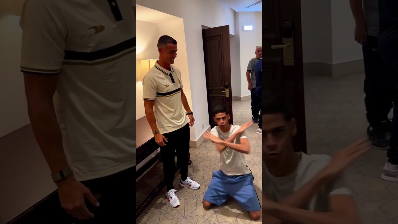 LUVA DE PEDREIRO FINALMENTE ENCONTRA CRISTIANO RONALDO: "CARA MAIS FELIZ DO MUNDO!" #shorts