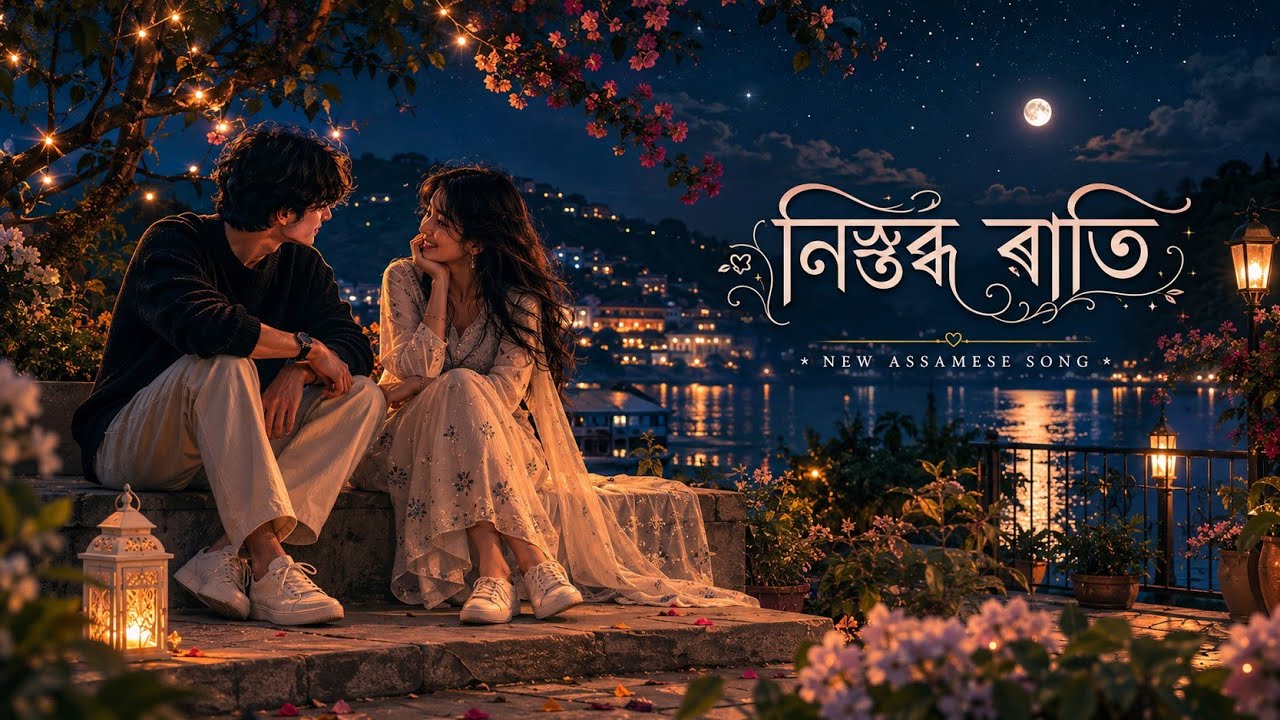 নিস্তব্ধ ৰাতি 🌙 | New Assamese Song | Official Music Video | moonlight song