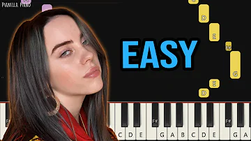 Billie Eilish - Bellyache | EASY Piano Tutorial by Pianella Piano
