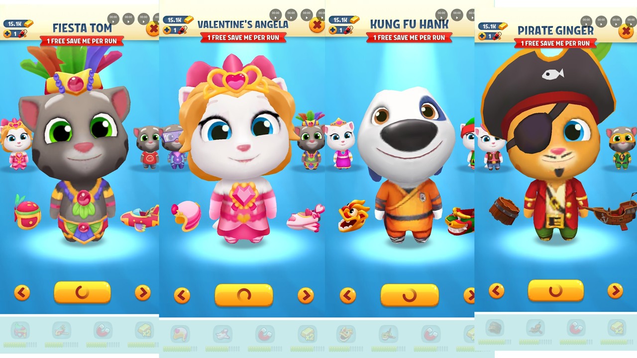 Talking Tom friends challenge - Talking Tom Gold Run: Rakoon Thief Hammer Beatdown! 🔨💰