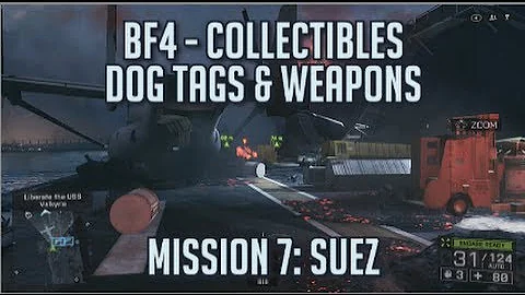 Battlefield 4 - All Collectibles - Mission 7: Suez - Dog Tags & Weapons