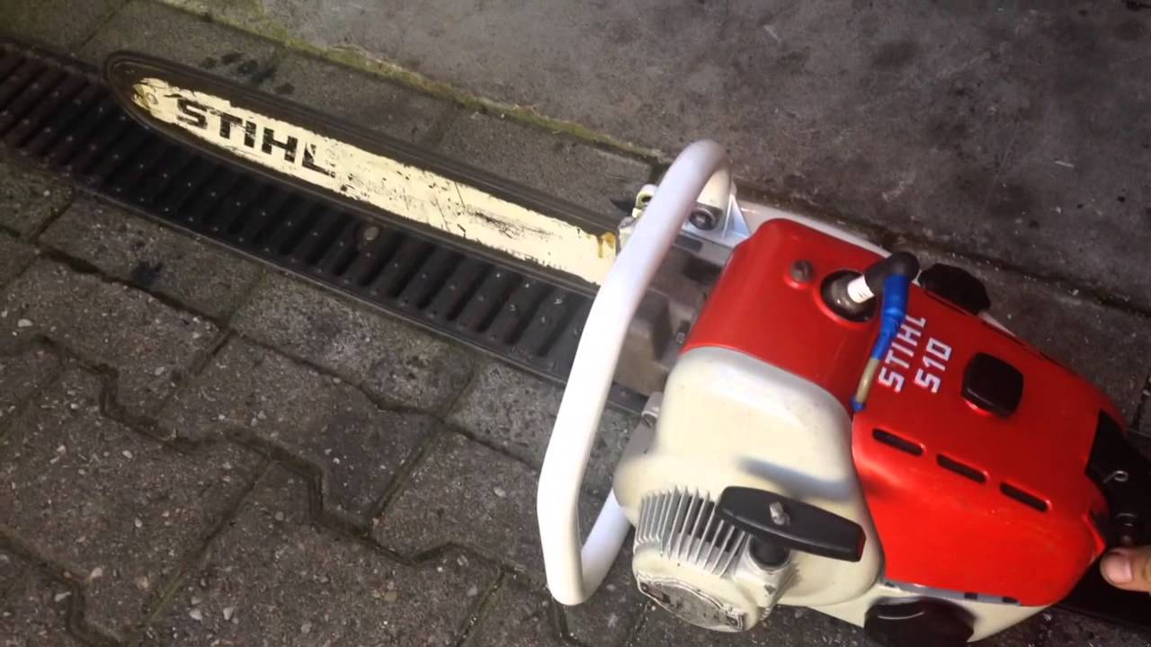Stihl S10 with new Oilpump - YouTube