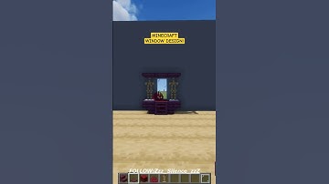 Minecraft: Window Design 35! #shorts #minecraft #minecrafttutorial #design #viral