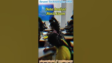 📊 Data Analyst Mock Exam - Are You Ready? 📊 | Besant Technologies OMR Branch | Chennai.