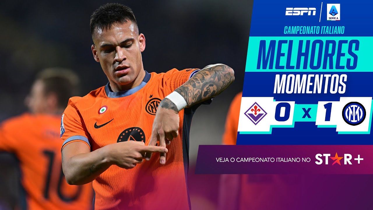 Lautaro marca, e Inter de Milão vence a Fiorentina pelo Campeonato Italiano | Melhores Momentos