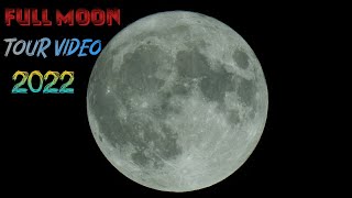 Moon - Close Up View - Real Sound || Night Sky Full Moon Video HD || Moon Craters | Tour of the Moon