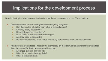 12 SDD - Implementation - L13 Emerging Technologies