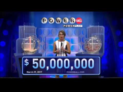 March 29 2017 Jackpot 50 Million United States Powerball Winning Numbers