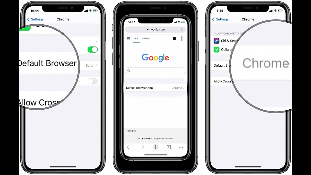 How do I use Google instead of Safari on my iPhone?