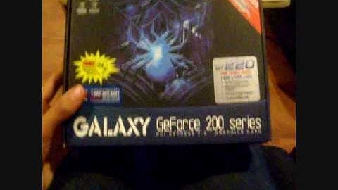 Galaxy geforce gt 220 [Unboxing]