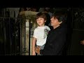 Shahrukh khan with gauri khan and aryan suhana abram in mumbai post dinner