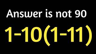 Can You Solve This Math Puzzle | 1−10(1−11)