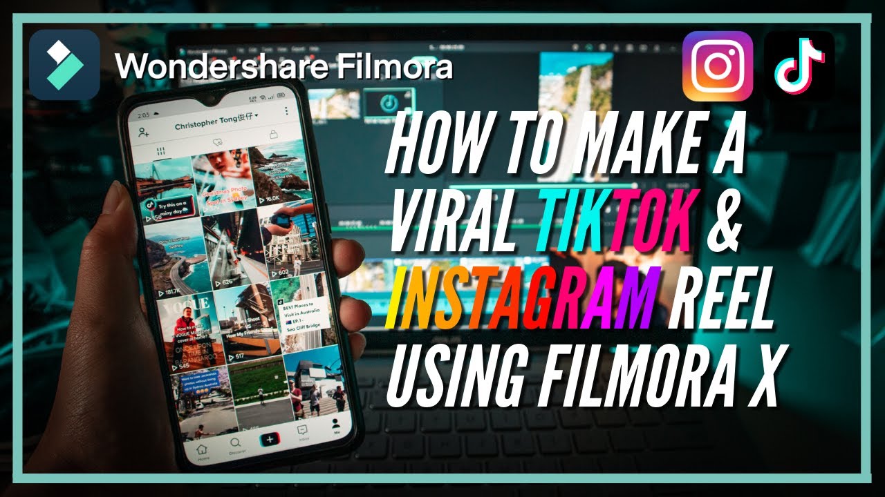 How To Make A VIRAL Tiktok & Instagram Reel Video Using Filmora X + 5 ...