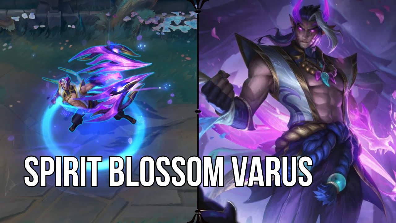 Spirit Blossom Varus Skin Showcase | New Varus skin | League of Legends PBE - Preview