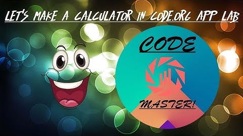 how to make mini calculator in code org app lab