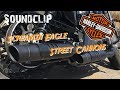 Screamin eagle street cannons on sportster forty eight  soundcheck  auspuff  exhaust