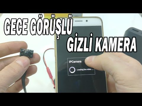 Kablosuz gece görüşlü gizli kamera kurulum videosu