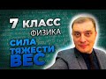 Сила тяжести.  Вес.  7 класс