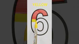 Learn primary colors with number 6