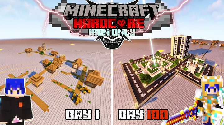 100 HARI DI MINECRAFT TAPI IRON ONLY