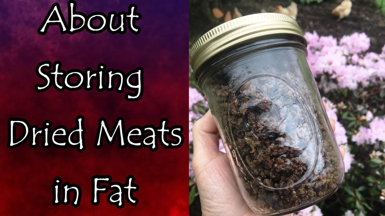 Storing Dried Meats in Fat - YouTube