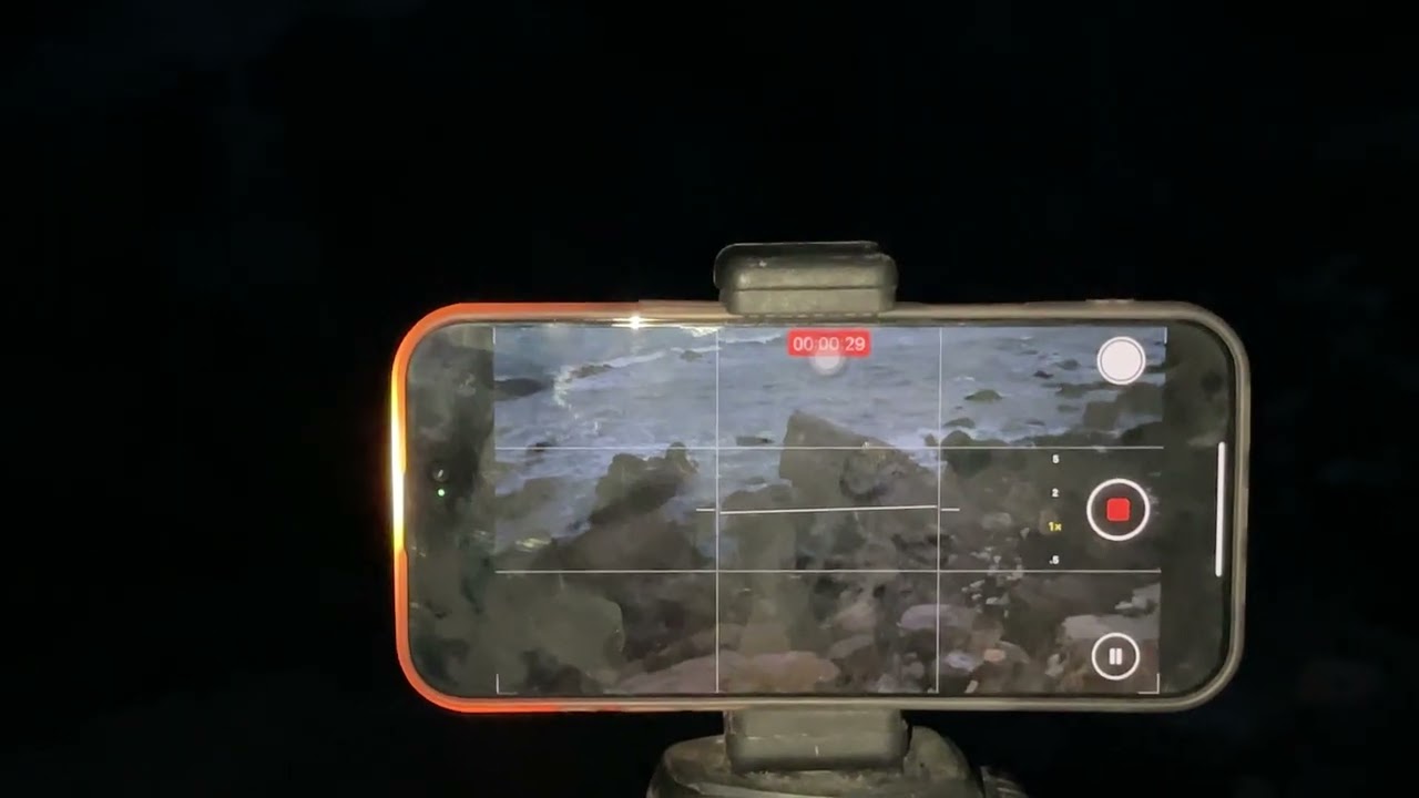 🎥 Recording Night Ocean Waves | Dark Sea Ambience for Relaxation & Sleep