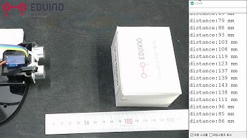[에듀이노]4휠스마트RC카_초음파센서_센서동작영상