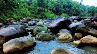 Deep Sleep River Sounds Flowing Gently Past Smooth Sand and Rounded Rocks