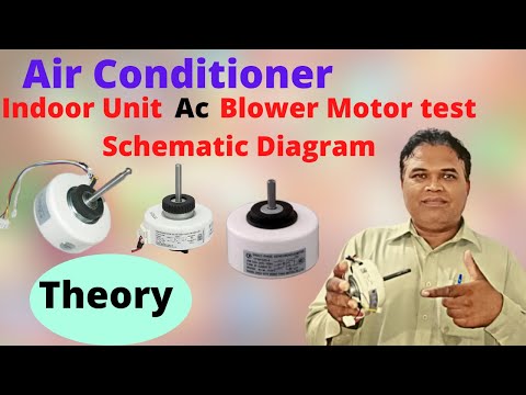 Air conditioner Indoor unit fan/blower Motor test |Ac Motor connection,wiring diagram,resistance