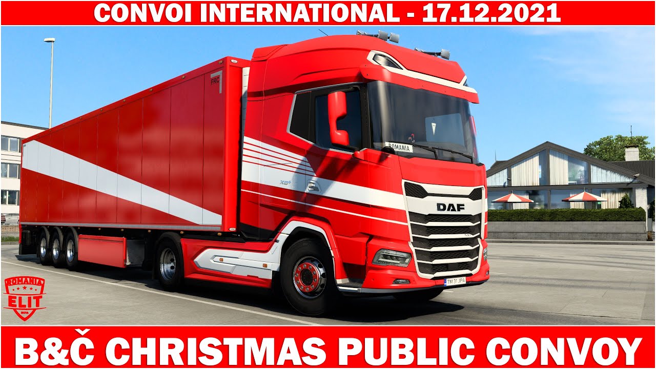 🔴LIVE • ETS 2 - Convoi International - B&Č CHRISTMAS PUBLIC CONVOY | 