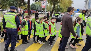 Trafikte Yayalara Öncelik Tanındı