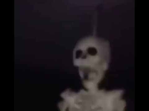 SKELETON SPINNING ON FAN (MEME)