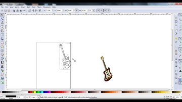 Inkscape guitar template tutorial, Murph Squire left handed guitar design