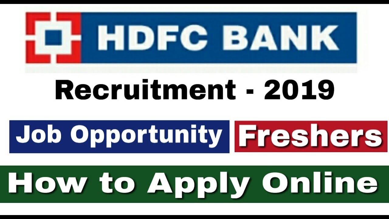 HDFC Bank Recruitment 2019 II Private Bank Job 2019 II How to Apply Online II Learn Technical