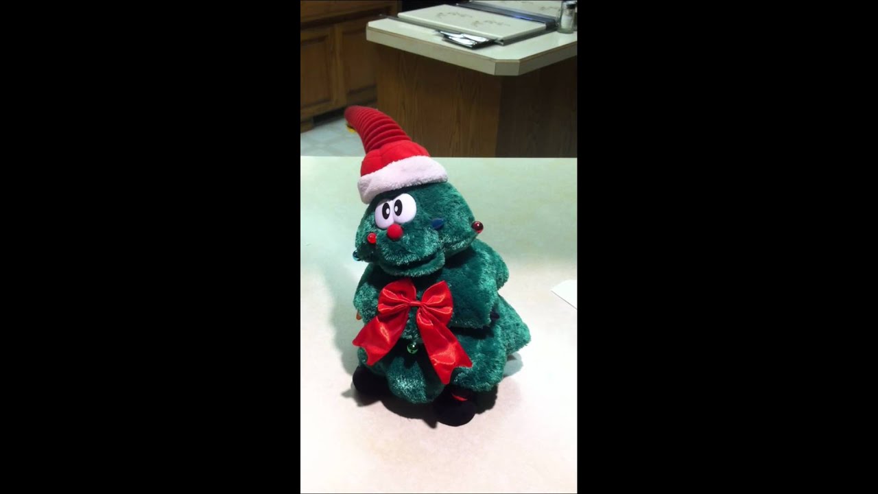 Singing Christmas Tree (with dying battery) YouTube