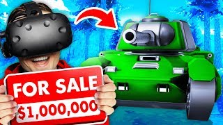 Selling The WORLD'S MOST POWERFUL TANK In VR (Weaponry Dealer VR Funny Gameplay)