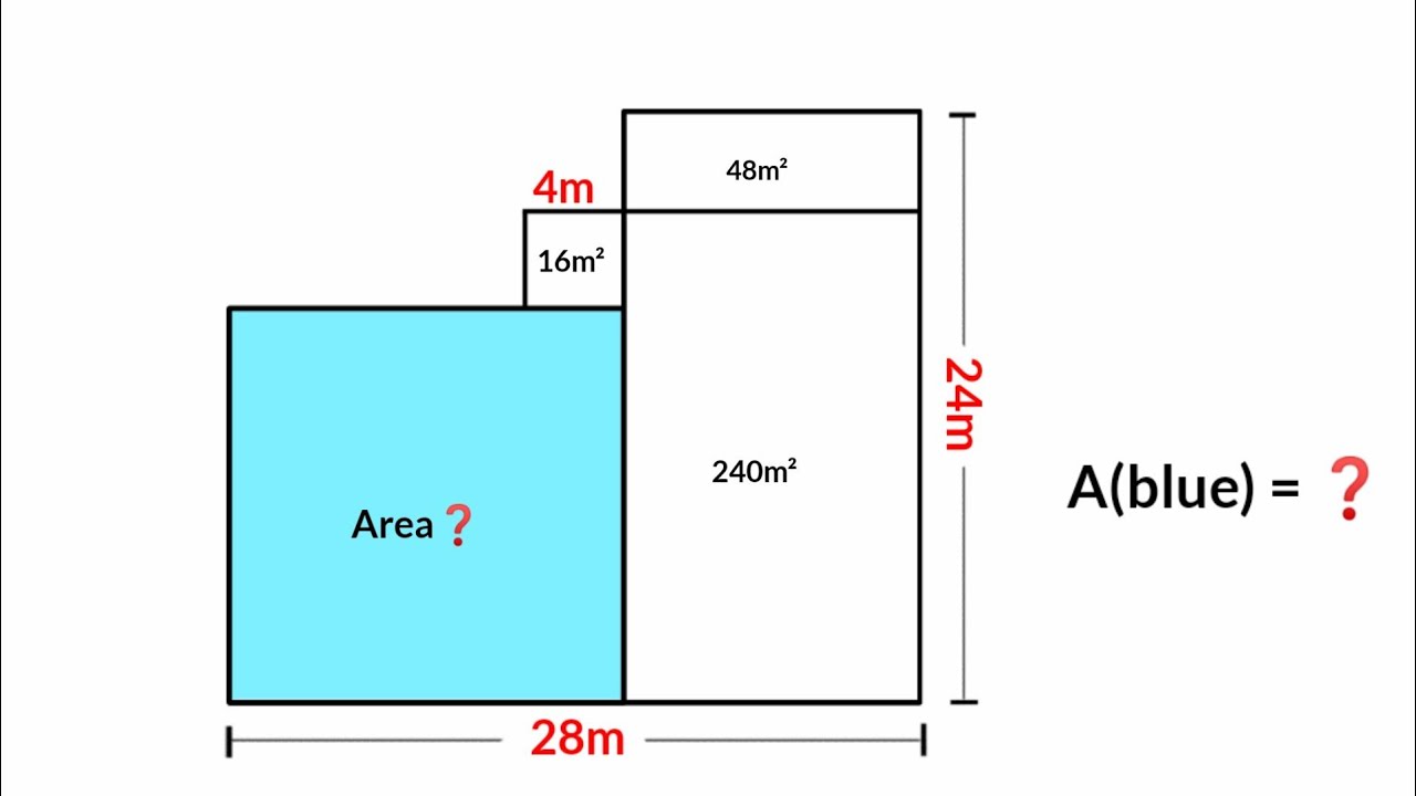 Can you find area of the Blue Quadrilateral? | (Fun Geometry Problem ...