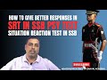 How To Give Better Responses In SRT In SSB PSY Test | SRT In SSB Interview |Situation Reaction Test