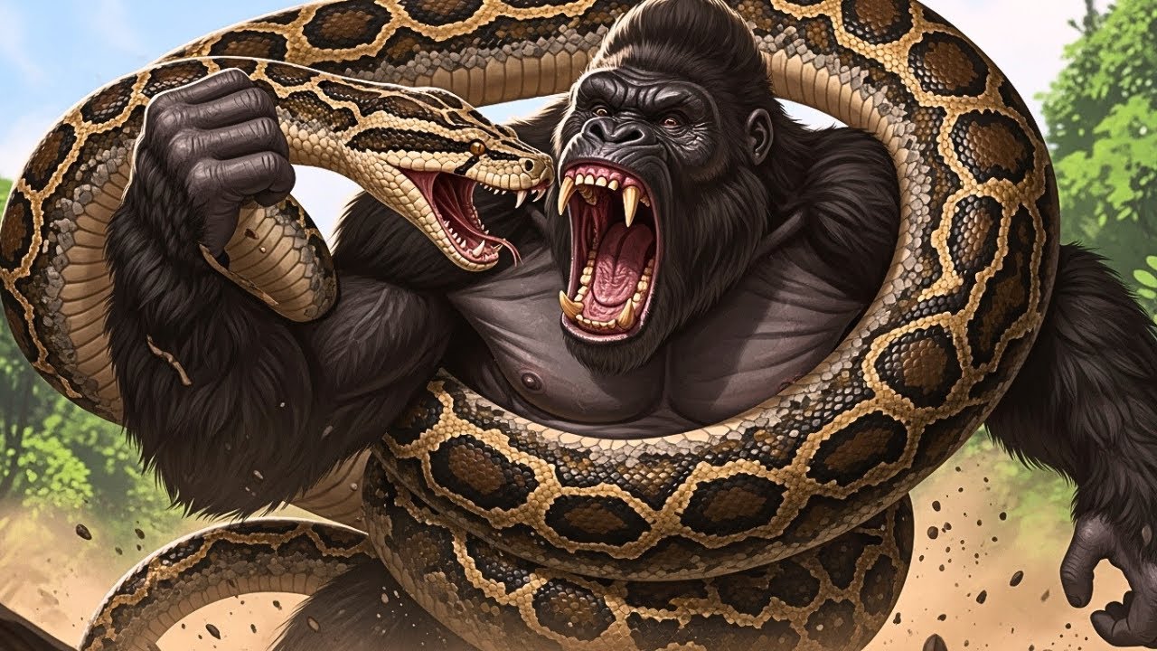 The Titan Clash – King Kong vs The Great Python - YouTube